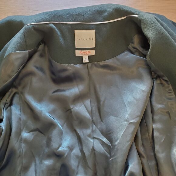 The Limited Green Wool Wrap Coat - Picture 12 of 12